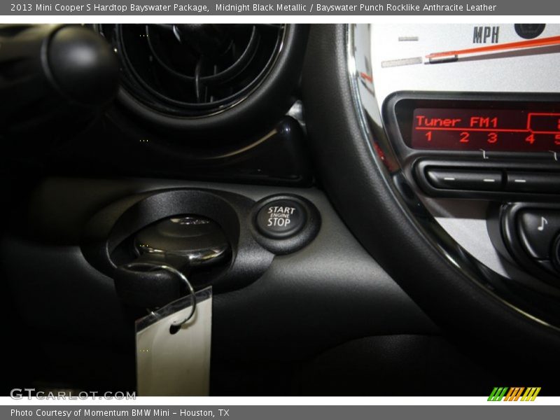 Midnight Black Metallic / Bayswater Punch Rocklike Anthracite Leather 2013 Mini Cooper S Hardtop Bayswater Package