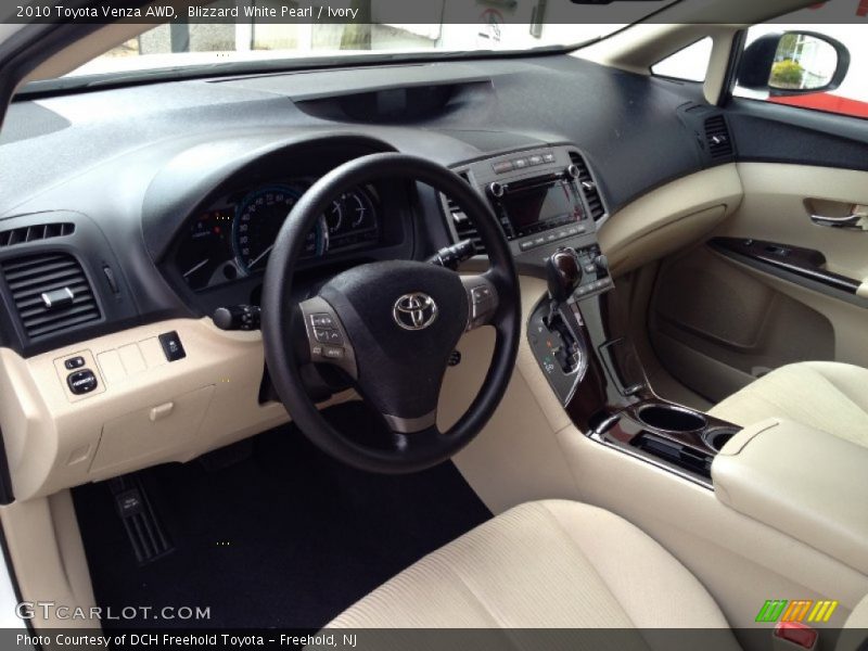 Blizzard White Pearl / Ivory 2010 Toyota Venza AWD