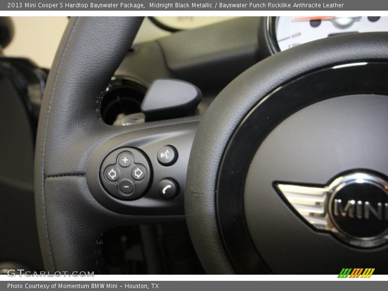 Midnight Black Metallic / Bayswater Punch Rocklike Anthracite Leather 2013 Mini Cooper S Hardtop Bayswater Package