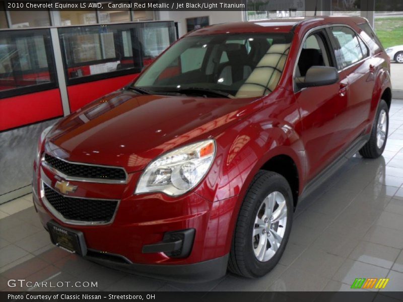 Cardinal Red Metallic / Jet Black/Light Titanium 2010 Chevrolet Equinox LS AWD