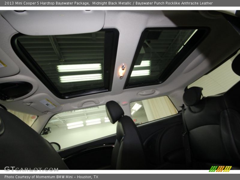 Midnight Black Metallic / Bayswater Punch Rocklike Anthracite Leather 2013 Mini Cooper S Hardtop Bayswater Package
