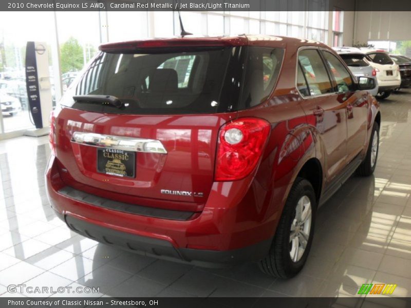 Cardinal Red Metallic / Jet Black/Light Titanium 2010 Chevrolet Equinox LS AWD