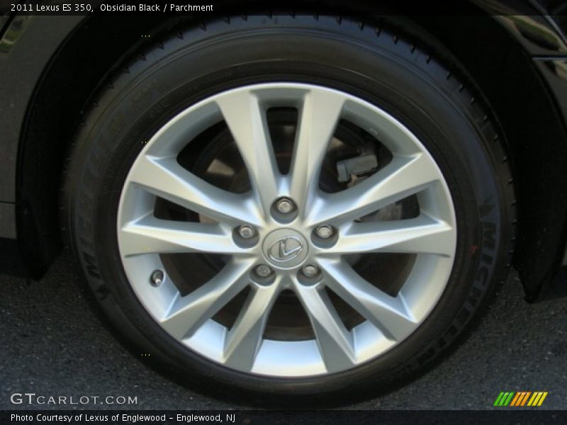 Obsidian Black / Parchment 2011 Lexus ES 350