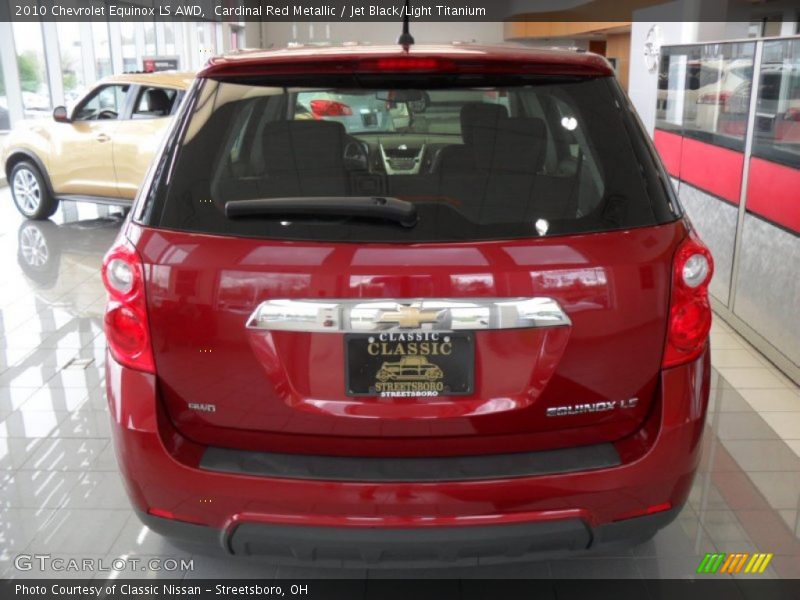 Cardinal Red Metallic / Jet Black/Light Titanium 2010 Chevrolet Equinox LS AWD