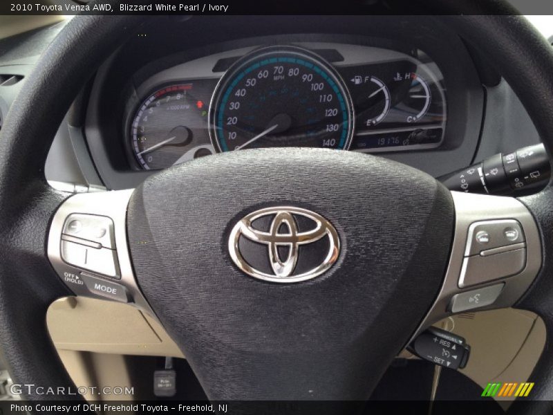 Blizzard White Pearl / Ivory 2010 Toyota Venza AWD