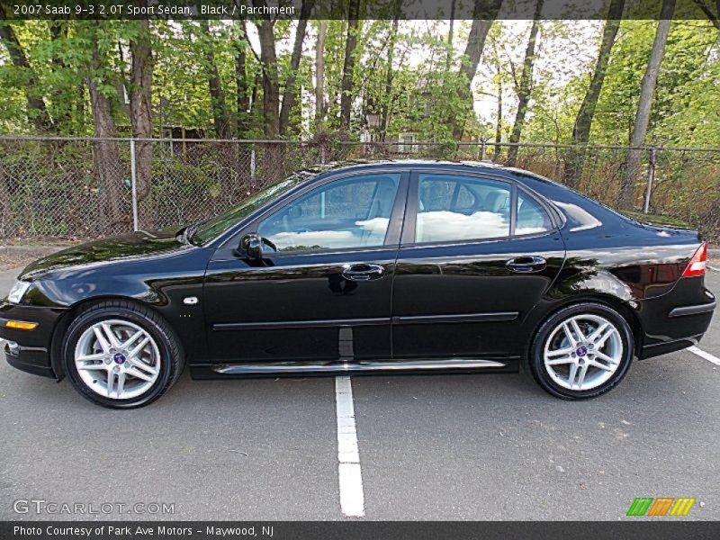 Black / Parchment 2007 Saab 9-3 2.0T Sport Sedan