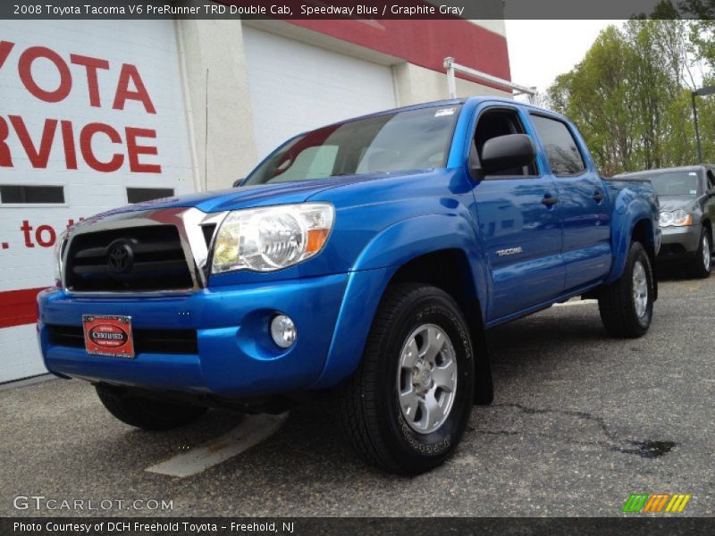 Speedway Blue / Graphite Gray 2008 Toyota Tacoma V6 PreRunner TRD Double Cab