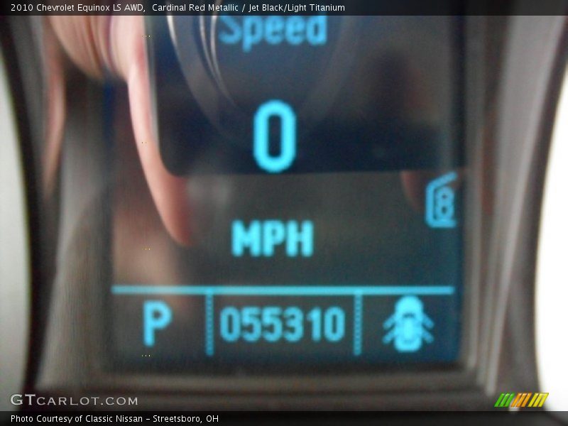 Cardinal Red Metallic / Jet Black/Light Titanium 2010 Chevrolet Equinox LS AWD