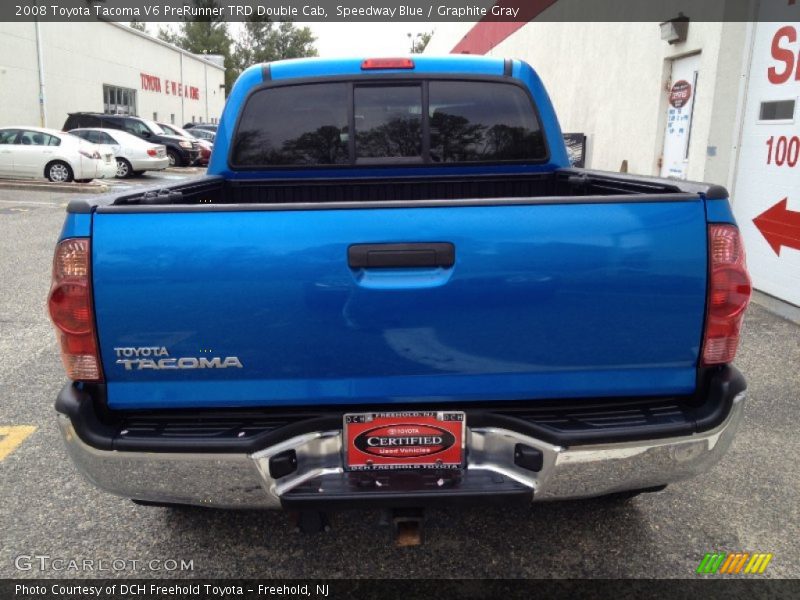 Speedway Blue / Graphite Gray 2008 Toyota Tacoma V6 PreRunner TRD Double Cab