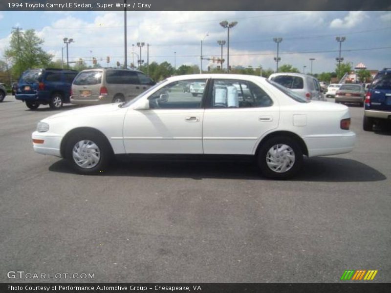 Super White / Gray 1994 Toyota Camry LE Sedan