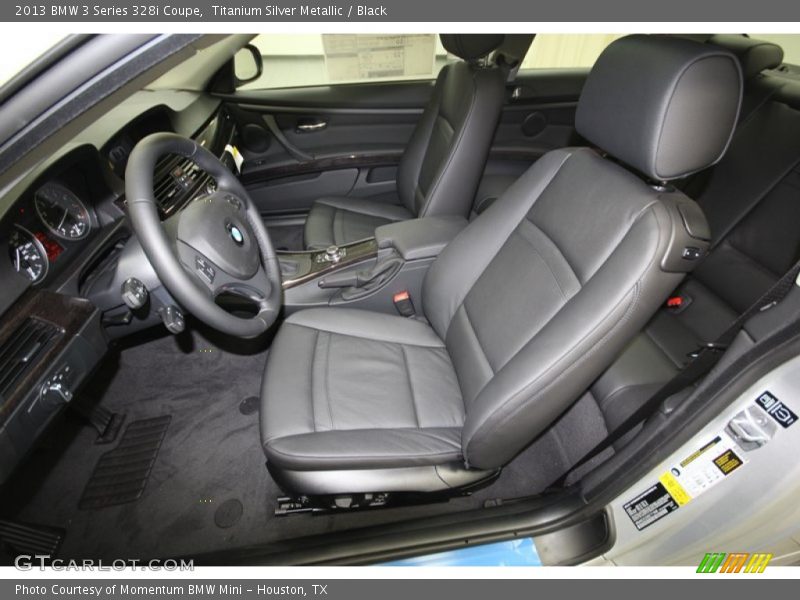 Titanium Silver Metallic / Black 2013 BMW 3 Series 328i Coupe