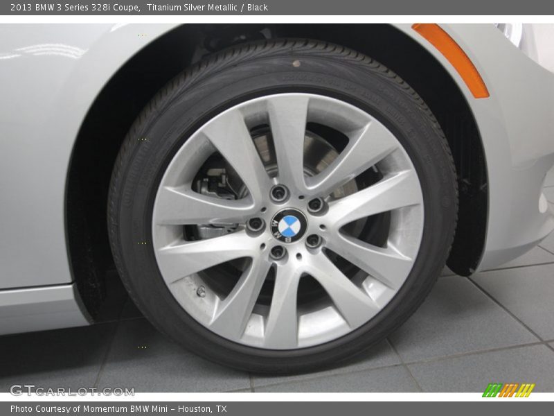 Titanium Silver Metallic / Black 2013 BMW 3 Series 328i Coupe