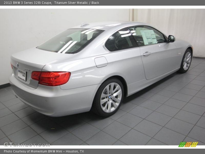 Titanium Silver Metallic / Black 2013 BMW 3 Series 328i Coupe