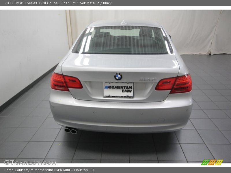 Titanium Silver Metallic / Black 2013 BMW 3 Series 328i Coupe
