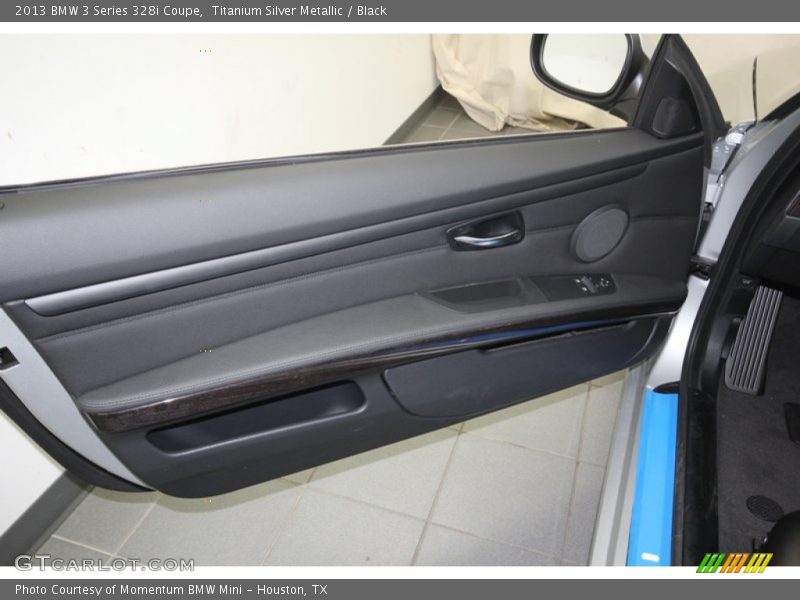 Titanium Silver Metallic / Black 2013 BMW 3 Series 328i Coupe
