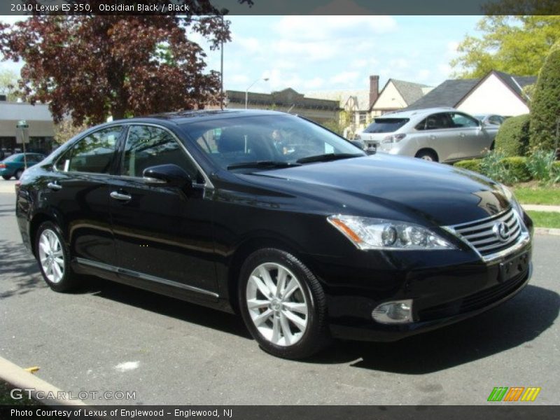 Obsidian Black / Black 2010 Lexus ES 350