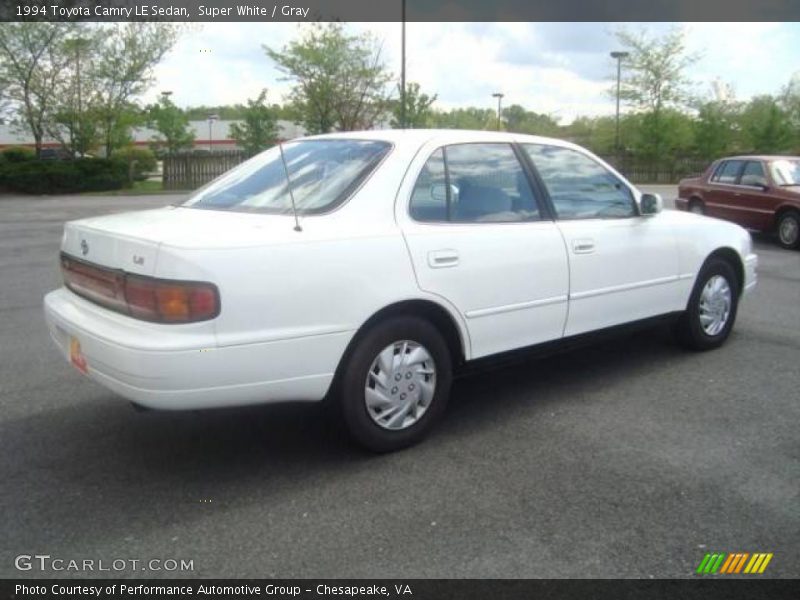Super White / Gray 1994 Toyota Camry LE Sedan