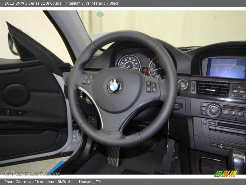 Titanium Silver Metallic / Black 2013 BMW 3 Series 328i Coupe