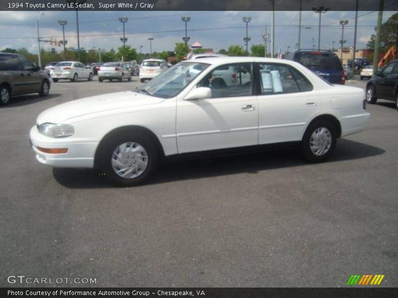 Super White / Gray 1994 Toyota Camry LE Sedan
