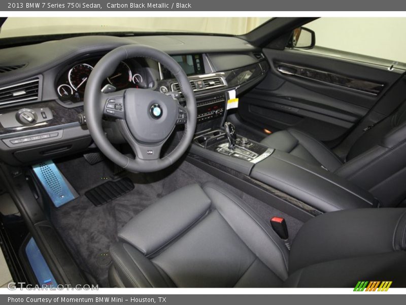 Carbon Black Metallic / Black 2013 BMW 7 Series 750i Sedan