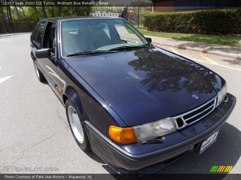 Midnight Blue Metallic / Beige 1997 Saab 9000 CSE Turbo