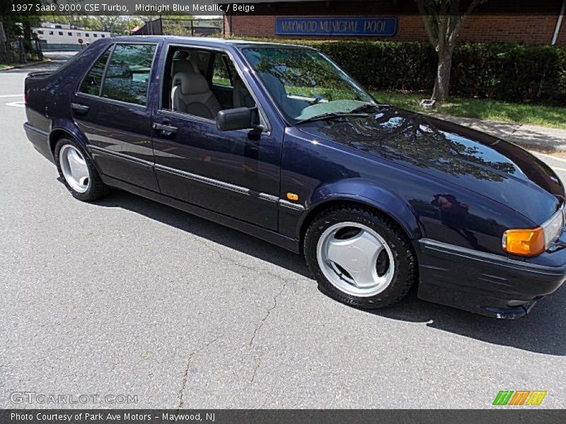 Midnight Blue Metallic / Beige 1997 Saab 9000 CSE Turbo