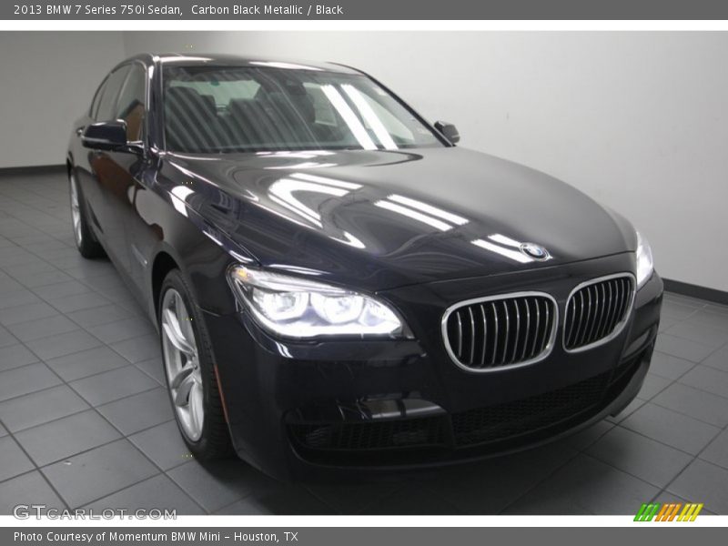 Carbon Black Metallic / Black 2013 BMW 7 Series 750i Sedan