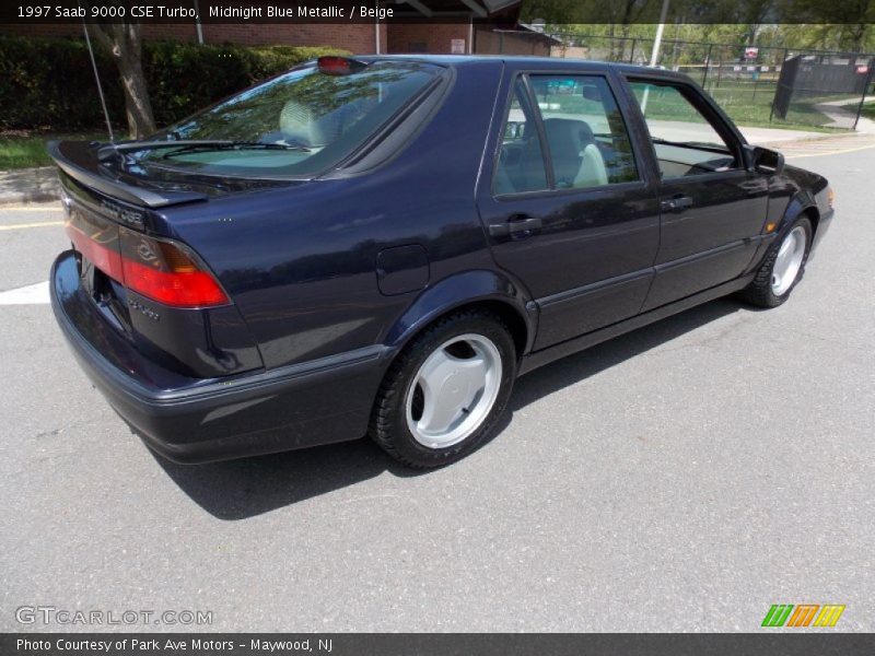 Midnight Blue Metallic / Beige 1997 Saab 9000 CSE Turbo