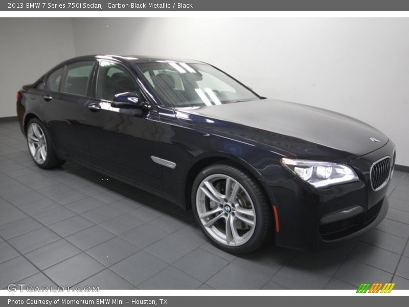 Carbon Black Metallic / Black 2013 BMW 7 Series 750i Sedan