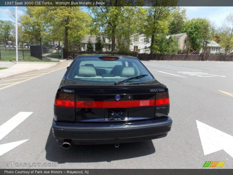 Midnight Blue Metallic / Beige 1997 Saab 9000 CSE Turbo