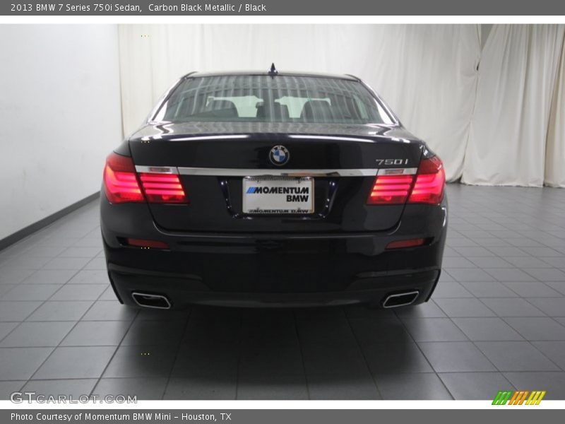 Carbon Black Metallic / Black 2013 BMW 7 Series 750i Sedan