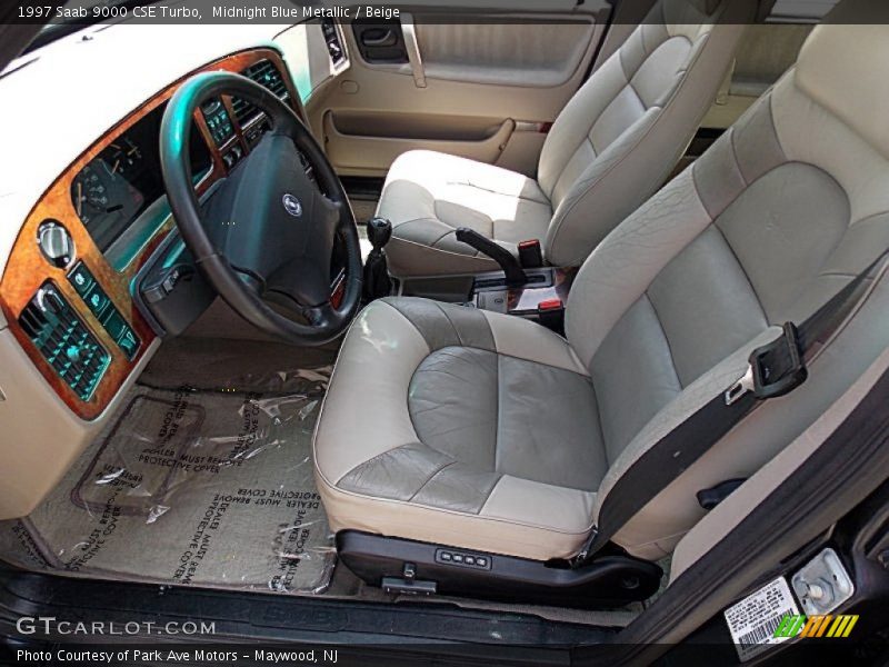 Midnight Blue Metallic / Beige 1997 Saab 9000 CSE Turbo