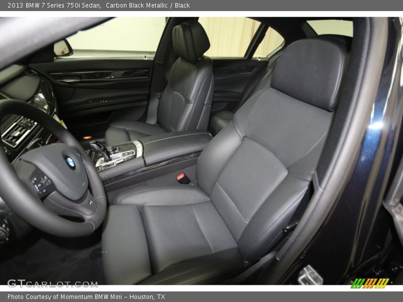 Carbon Black Metallic / Black 2013 BMW 7 Series 750i Sedan