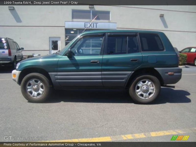 Deep Jewel Green Pearl / Gray 1999 Toyota RAV4