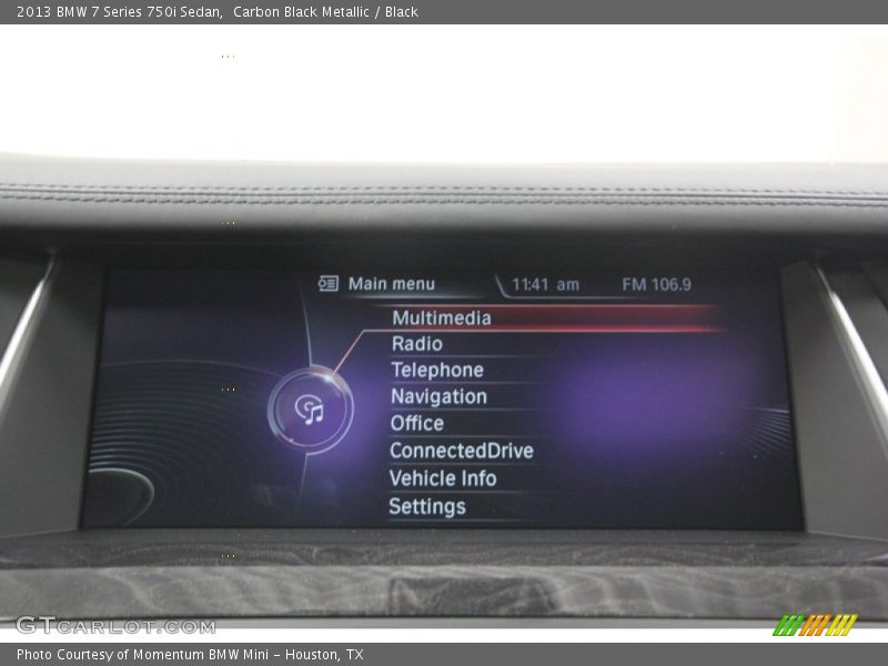 Carbon Black Metallic / Black 2013 BMW 7 Series 750i Sedan