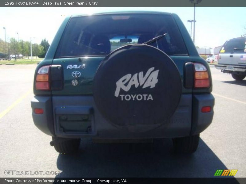 Deep Jewel Green Pearl / Gray 1999 Toyota RAV4