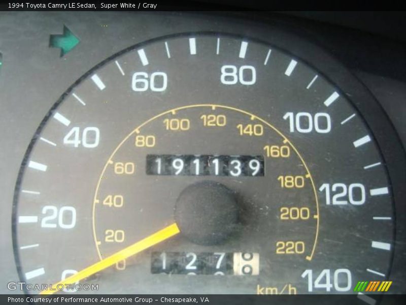 Super White / Gray 1994 Toyota Camry LE Sedan