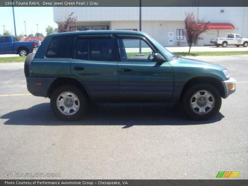 Deep Jewel Green Pearl / Gray 1999 Toyota RAV4