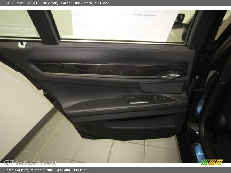 Carbon Black Metallic / Black 2013 BMW 7 Series 750i Sedan