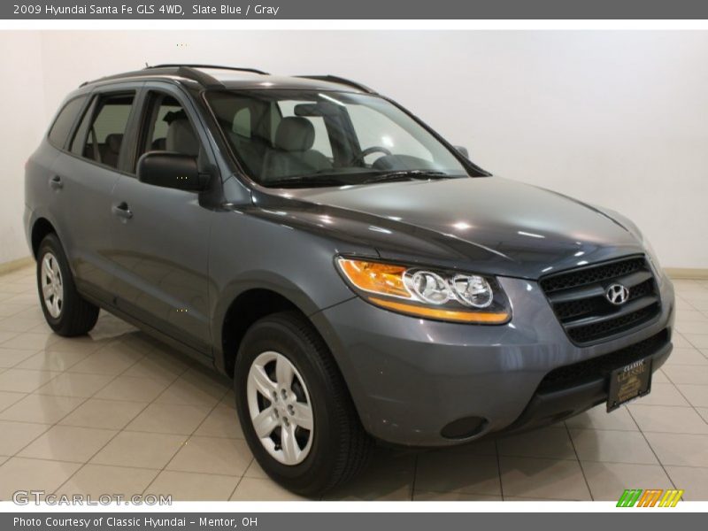 Slate Blue / Gray 2009 Hyundai Santa Fe GLS 4WD
