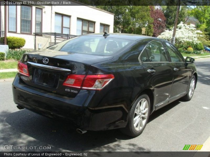 Obsidian Black / Black 2010 Lexus ES 350
