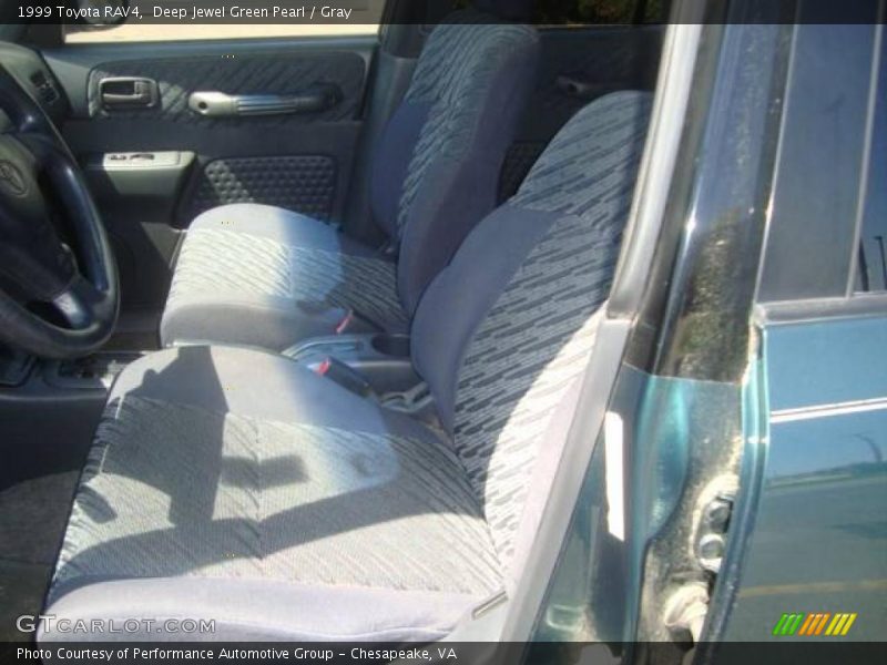 Deep Jewel Green Pearl / Gray 1999 Toyota RAV4