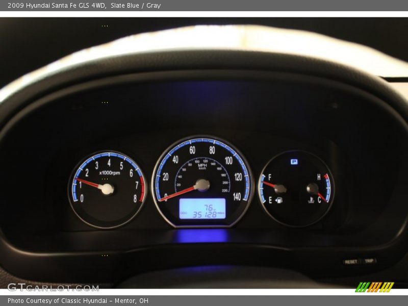 Slate Blue / Gray 2009 Hyundai Santa Fe GLS 4WD