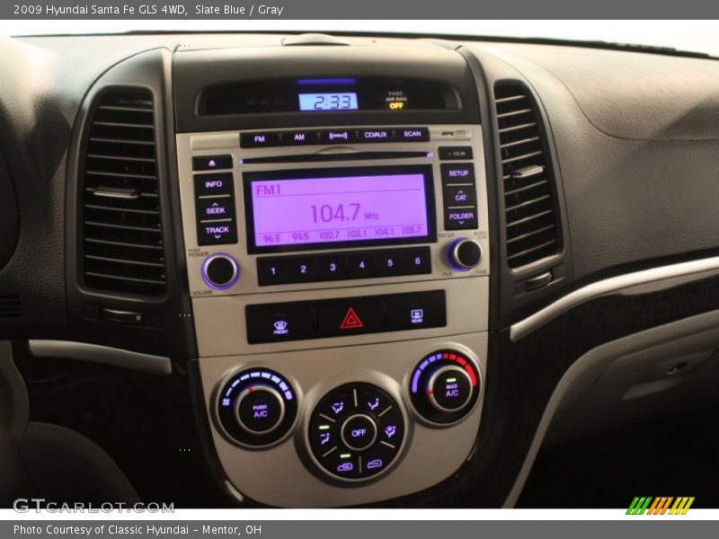 Slate Blue / Gray 2009 Hyundai Santa Fe GLS 4WD