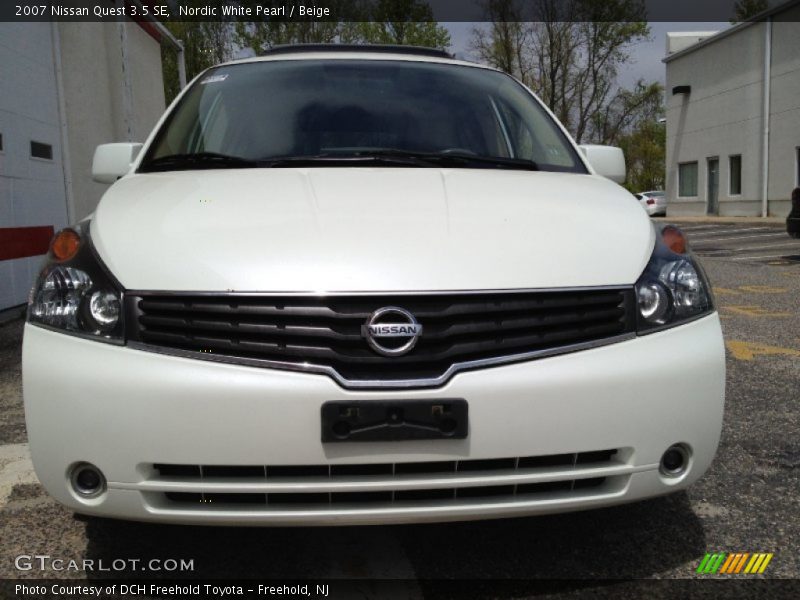 Nordic White Pearl / Beige 2007 Nissan Quest 3.5 SE