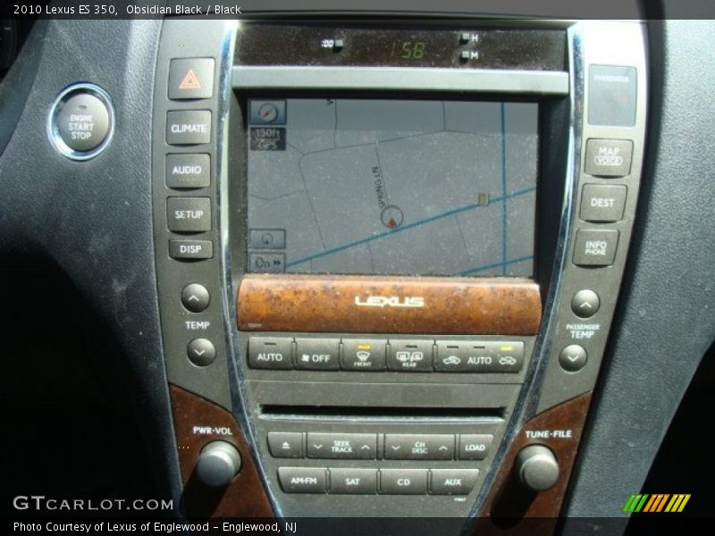 Obsidian Black / Black 2010 Lexus ES 350