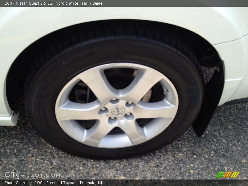 Nordic White Pearl / Beige 2007 Nissan Quest 3.5 SE