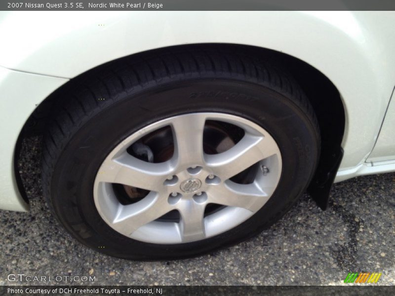 Nordic White Pearl / Beige 2007 Nissan Quest 3.5 SE
