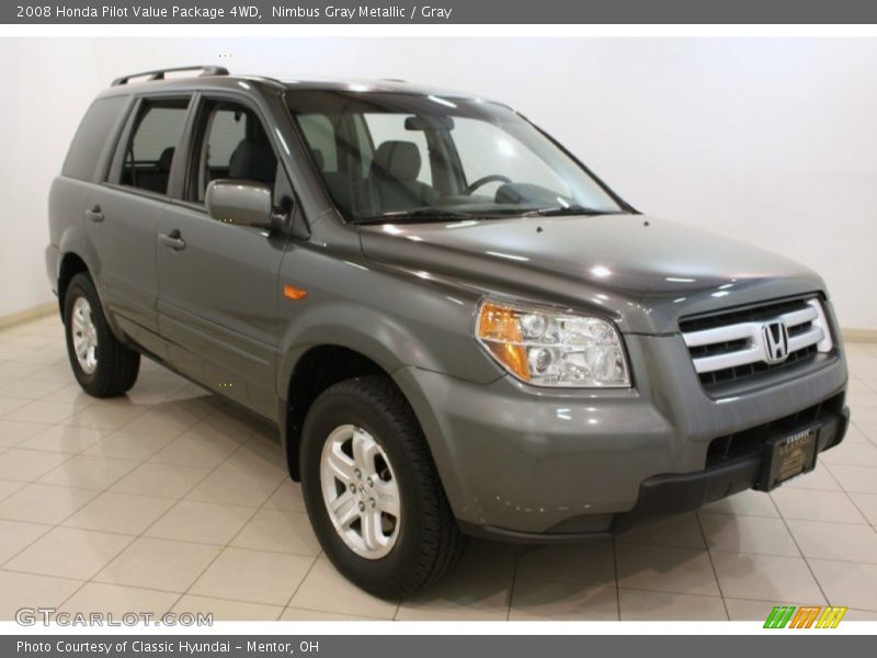 Nimbus Gray Metallic / Gray 2008 Honda Pilot Value Package 4WD