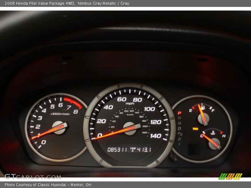 Nimbus Gray Metallic / Gray 2008 Honda Pilot Value Package 4WD